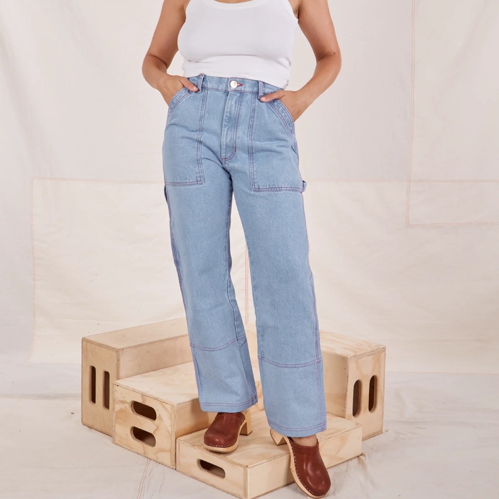 BIG BUD PRESS | NWOT CARPENTER JEANS - LIGHT WASH SIZE LARGE